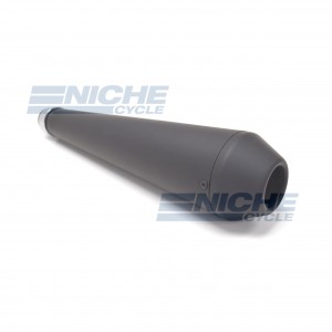 17" Black Shorty Reverse Cone Muffler 80-84030B