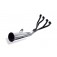 Honda Nighthawk 700 S 4-Into-1 Black,Chrome Canister Exhaust System 801-3001