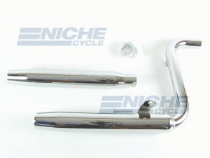 Honda VT1100 Shadow 85-86 Taper Slip On Motorcycle Mufflers Exhaust Taper Chrome  001-3316