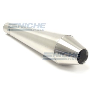 Muffler 12" Perf Core Reverse Cone 1.25" MC-1250-12-SS