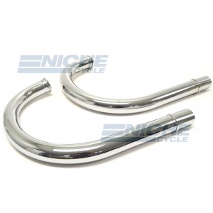 Honda CB450 Chrome Stock Replacement Head Pipes 001-0012