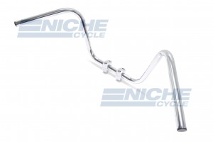 Handlebar - 1" High Buckhorn Chrome 07-12512