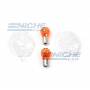 Suzuki Turn Signal Lense w/Bulbs 59-21440