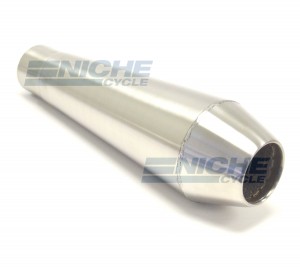 Reverse Cone 12" - Stainless Steel 2.0" Inlet ID - Brushed NCS-2000-12-SS