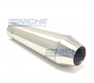 Reverse Cone 12" - Stainless Steel 2.25" Inlet ID - Brushed NCS-2250-12-SS