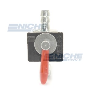 Inline Red Handle Fuel Valve - 7mm 43-17147